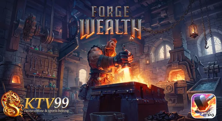 Forge of Wealth สล็อต PG Soft ธีมโรงตีเหล็กและสมบัติทองคำ ktv99